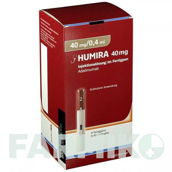 ХУМИРА (HUMIRA) 40 мг/0,4 мл раствор 2 шт - Адалимумаб EMRA-MED