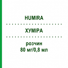 ХУМИРА (HUMIRA) 80 мг/0,8 мл раствор 1 шт - Адалимумаб KOHLPHARMA
