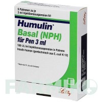 ХУМУЛИН (HUMULIN) суспензия 5x3 мл - Инсулин (человеческий) EMRA-MED