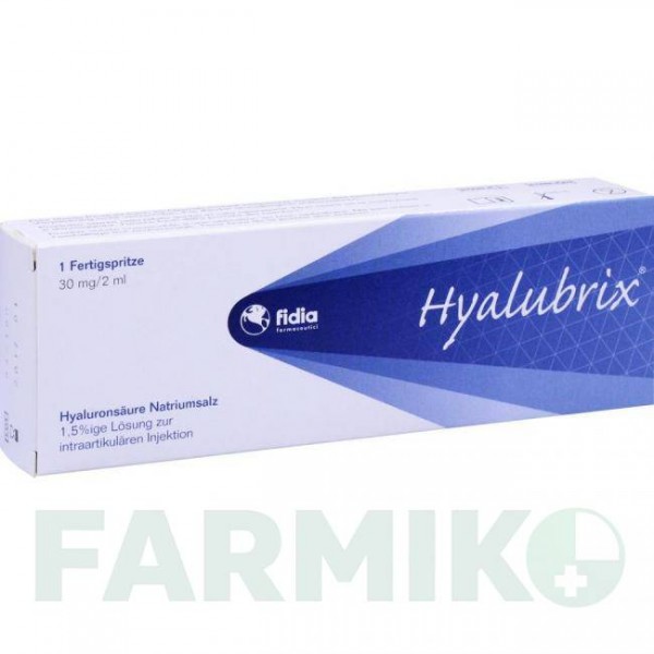 ХІАЛУБРИКС (HYALUBRIX) шприци 1x2 мл - Активні речовини FIDIA PHARMA
