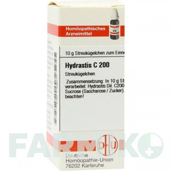 ГИДРАСТИС (HYDRASTIS) C 200 глобули 10 г - Гомеопатия DHU