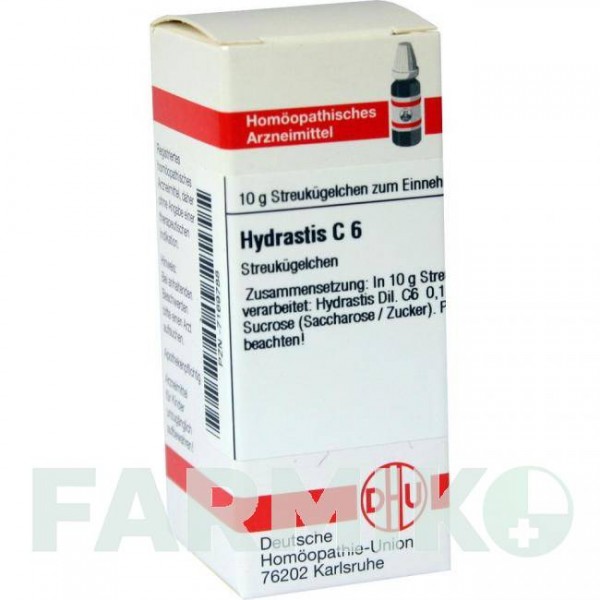 ГИДРАСТИС (HYDRASTIS) C 6 глобули 10 г - Гомеопатия DHU