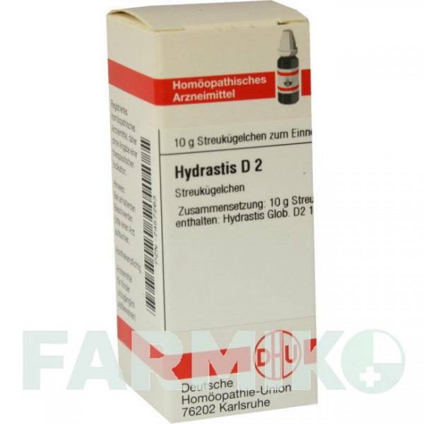 ГИДРАСТИС (HYDRASTIS) D 2 глобули 10 г - Гомеопатия DHU