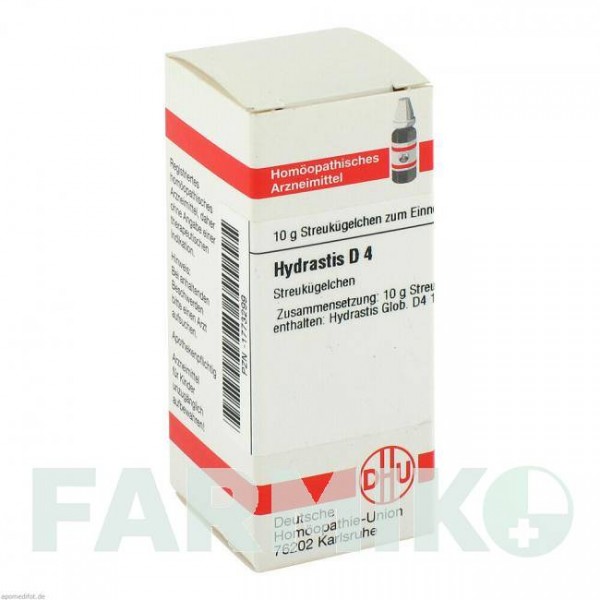 ГИДРАСТИС (HYDRASTIS) D 4 глобули 10 г - Гомеопатия DHU