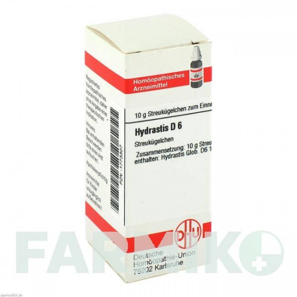 ГИДРАСТИС (HYDRASTIS) D 6 глобули 10 г - Гомеопатия DHU