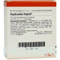 ГІДРАСТІС ІНЬЄЛЬ (HYDRASTIS INJEEL) ампули 10 шт - Гомеопатія BIOLOGISCHE HEILMITTEL HEEL