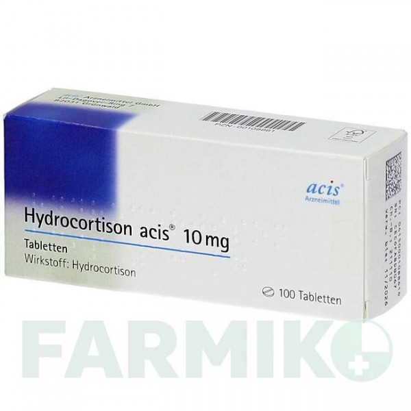 ГІДРОКОРТИЗОН (HYDROCORTISON) 10 мг таблетки 100 шт - Гідрокортизон ACIS