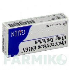 ГИДРОКОРТИЗОН (HYDROCORTISON) 10 мг таблетки 20 шт - Гидрокортизон GALENPHARMA