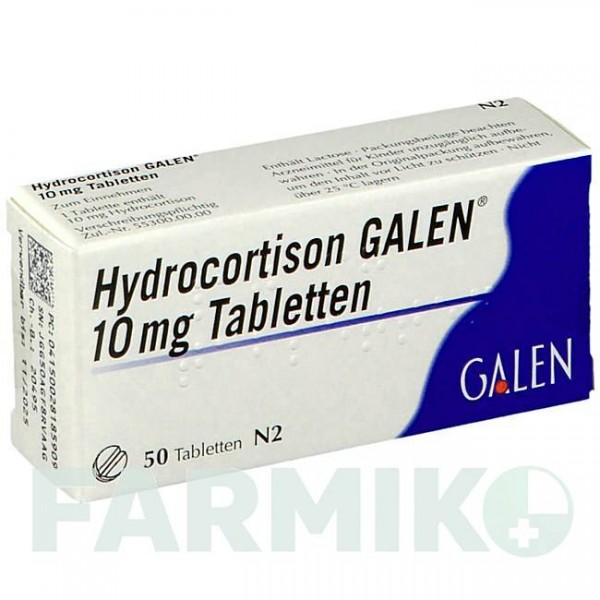 ГІДРОКОРТИЗОН (HYDROCORTISON) 10 мг таблетки 50 шт - Гідрокортизон GALENPHARMA