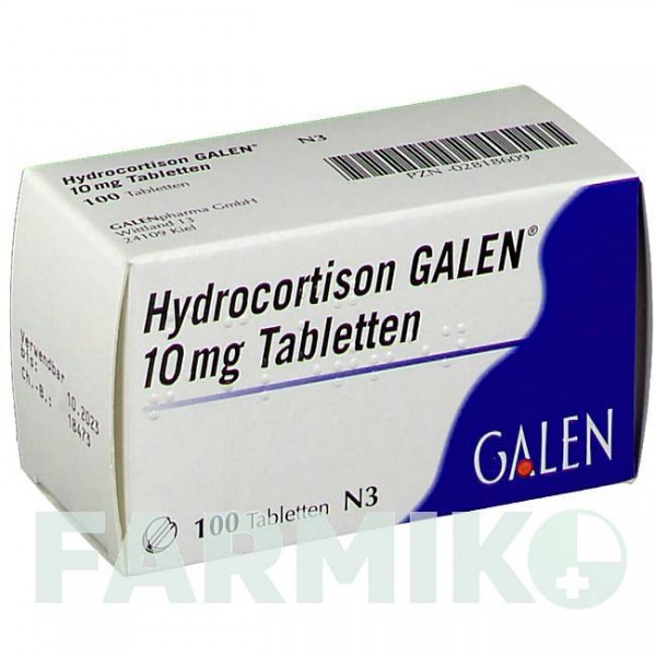 ГІДРОКОРТИЗОН (HYDROCORTISON) 10 мг таблетки 100 шт - Гідрокортизон GALENPHARMA