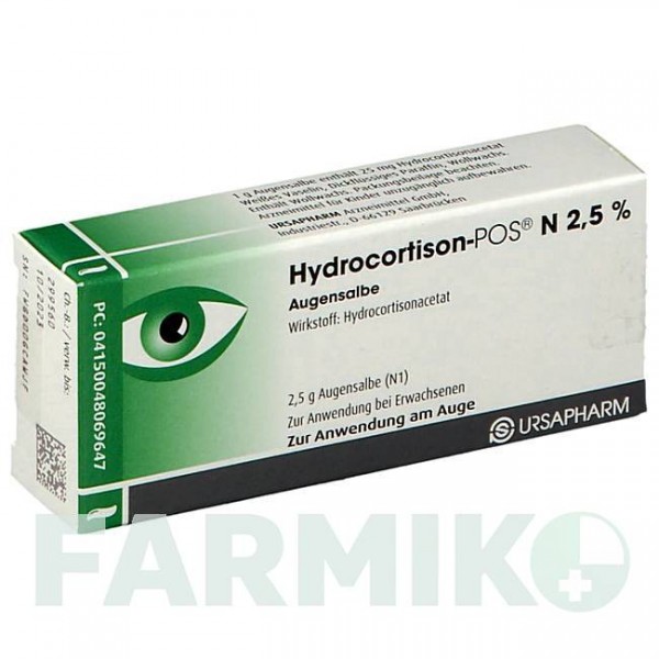 ГИДРОКОРТИЗОН (HYDROCORTISON) 2,5% мазь 2,5 г - Гидрокортизон URSAPHARM