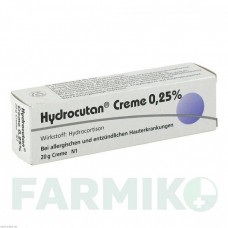 ГИДРОКУТАН (HYDROCUTAN) 0,25% крем 20 г - Гидрокортизон DERMAPHARM