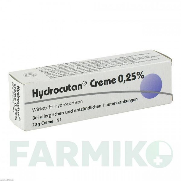ГІДРОКУТАН (HYDROCUTAN) 0,25% крем 20 г - Гідрокортизон DERMAPHARM