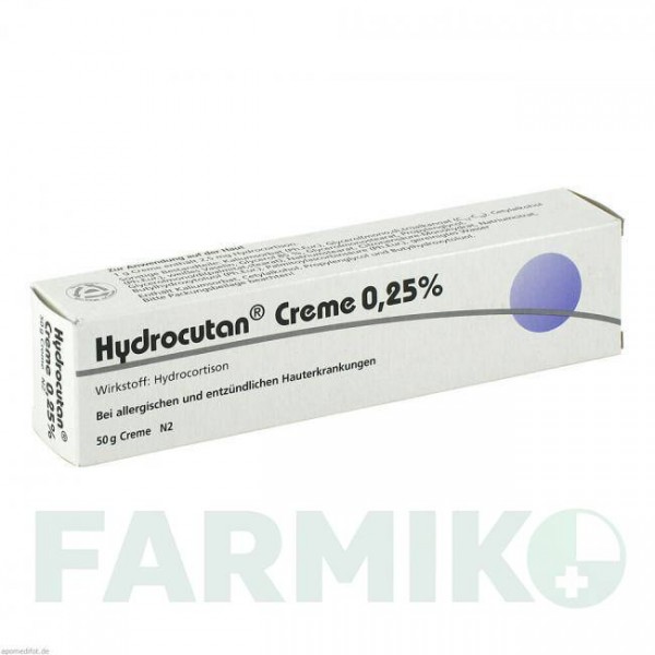ГИДРОКУТАН (HYDROCUTAN) 0,25% крем 50 г - Гидрокортизон DERMAPHARM