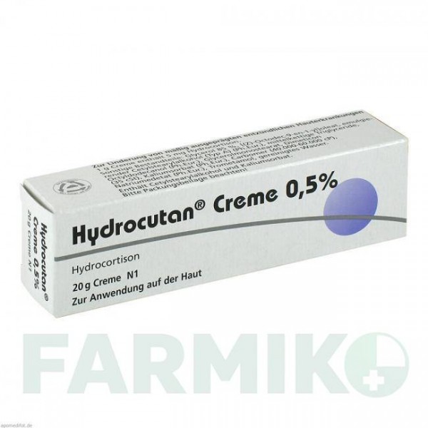 ГІДРОКУТАН (HYDROCUTAN) 0,5% крем 20 г - Гідрокортизон DERMAPHARM