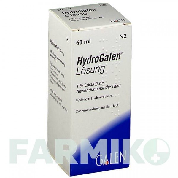 ГІДРОГАЛЕН (HYDROGALEN) 1% розчин 60 мл - Гідрокортизон GALENPHARMA