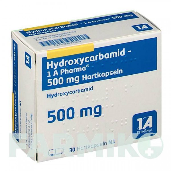 ГИДРОКСИКАРБАМИД (HYDROXYCARBAMID) 500 мг капсулы 30 шт - Гидроксикарбамид 1 A PHARMA
