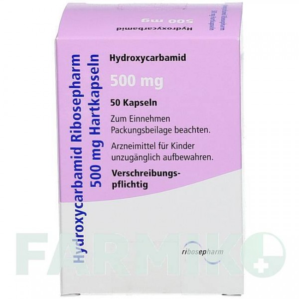 ГИДРОКСИКАРБАМИД (HYDROXYCARBAMID) 500 мг капсулы 50 шт - Гидроксикарбамид HIKMA