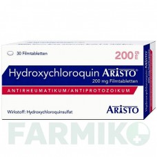 ГІДРОКСИХЛОРОХІН (HYDROXYCHLOROQUIN) 200 мг таблетки 30 шт - Гідроксихлорохін ARISTO PHARMA