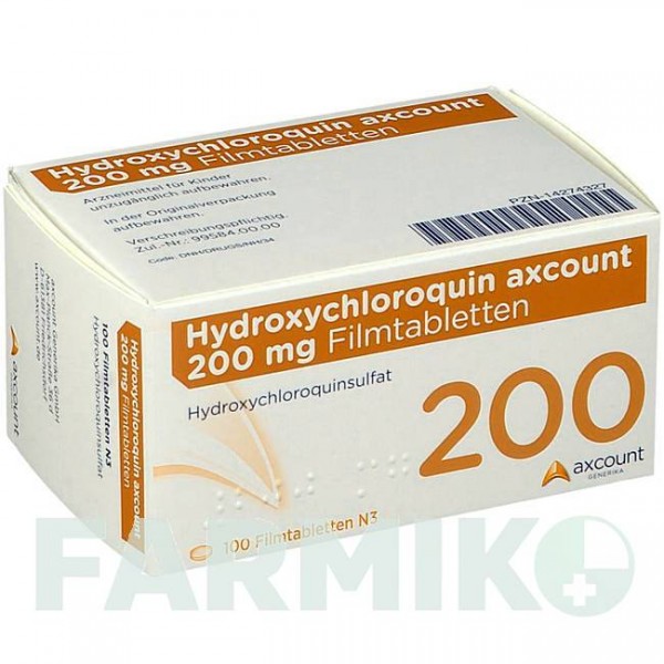 ГИДРОКСИХЛОРОХИН (HYDROXYCHLOROQUIN) 200 мг таблетки 100 шт - Гидроксихлорохин AXCOUNT GENERIKA