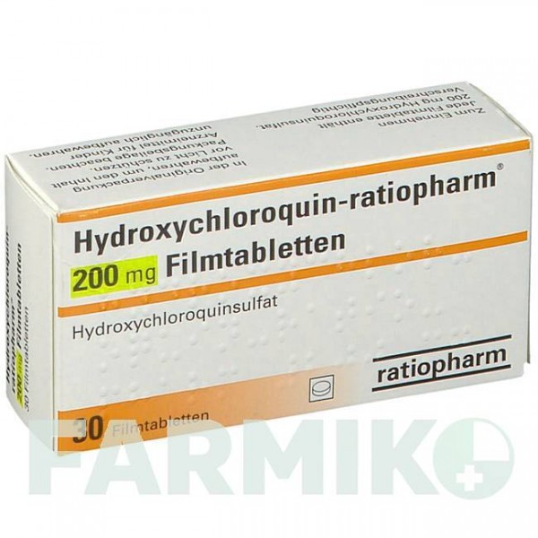 ГИДРОКСИХЛОРОХИН (HYDROXYCHLOROQUIN) 200 мг таблетки 30 шт - Гидроксихлорохин RATIOPHARM