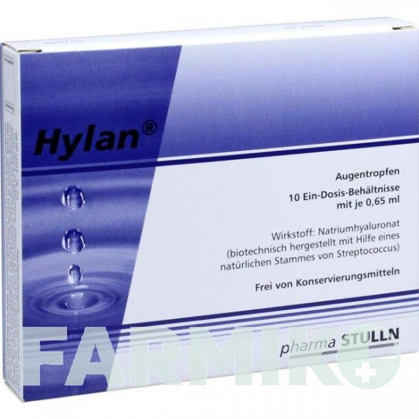 ГИЛАН (HYLAN) 0,65 мл капли 10 шт - Искусственные слезы PHARMA STULLN