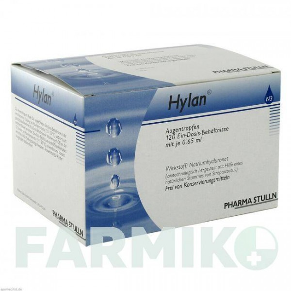 ГІЛАН (HYLAN) 0,65 мл краплі 120 шт - Штучні сльози PHARMA STULLN