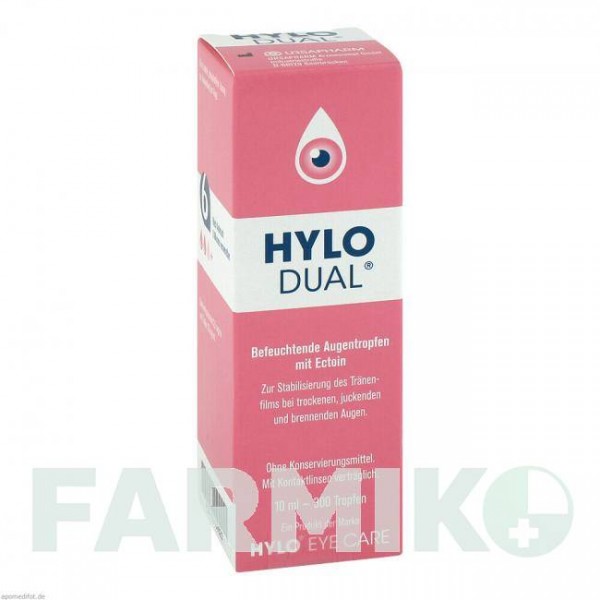 ХІЛО ДУАЛ (HYLO DUAL) краплі 10 мл - Активні речовини URSAPHARM