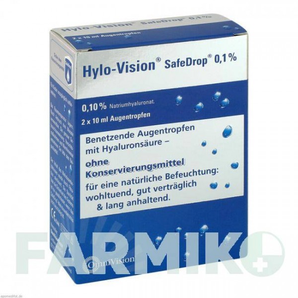 ХИЛО ВИЗИОН (HYLO VISION) 0,1% капли 2x10 мл - Активные вещества OMNIVISION
