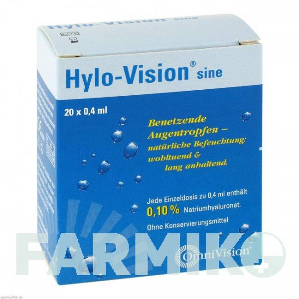 ХИЛО ВИЗИОН (HYLO VISION) пипетки 20x0,4 мл - Активные вещества OMNIVISION