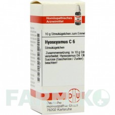 ГИОСЦИАМУС (HYOSCYAMUS) C 6 глобули 10 г - Гомеопатия DHU