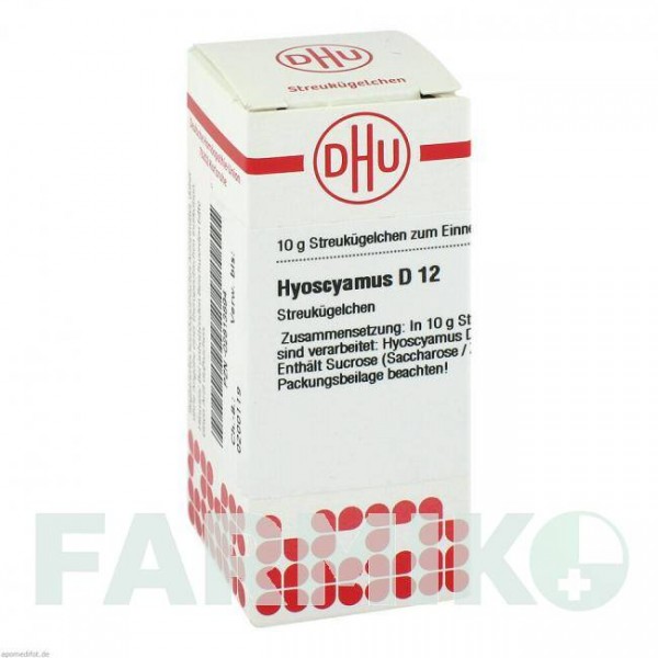 ГИОСЦИАМУС (HYOSCYAMUS) D 12 глобули 10 г - Гомеопатия DHU