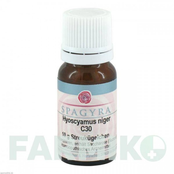 ГІОСЦІАМУС НІГЕР (HYOSCYAMUS NIGER) C 30 глобули 10 г - Гомеопатія SPAGYRA