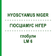 ГІОСЦІАМУС НІГЕР (HYOSCYAMUS NIGER) LM 6 глобули 10 г - Гомеопатія SPAGYRA