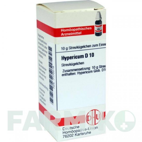 ГИПЕРИКУМ (HYPERICUM) D 10 глобули 10 г - Гомеопатия DHU