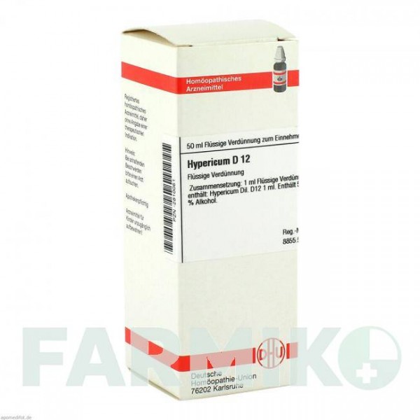 ГИПЕРИКУМ (HYPERICUM) D 12 раствор 50 мл - Гомеопатия DHU
