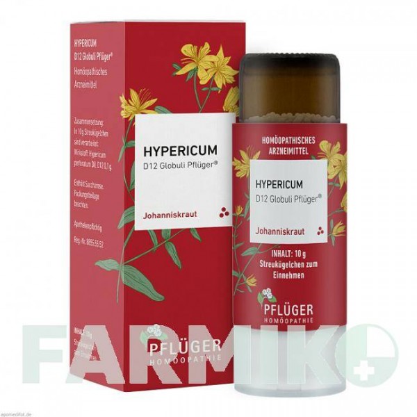 ГИПЕРИКУМ (HYPERICUM) D 12 глобули 10 г - Гомеопатия HOMOOPATHISCHES ALEXANDER PFLUGER