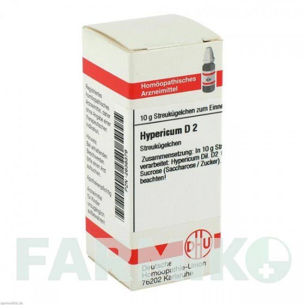 ГИПЕРИКУМ (HYPERICUM) D 2 глобули 10 г - Гомеопатия DHU