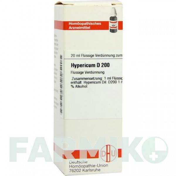 ГИПЕРИКУМ (HYPERICUM) D 200 раствор 20 мл - Гомеопатия DHU