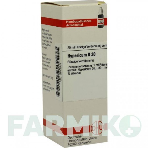 ГИПЕРИКУМ (HYPERICUM) D 30 раствор 20 мл - Гомеопатия DHU