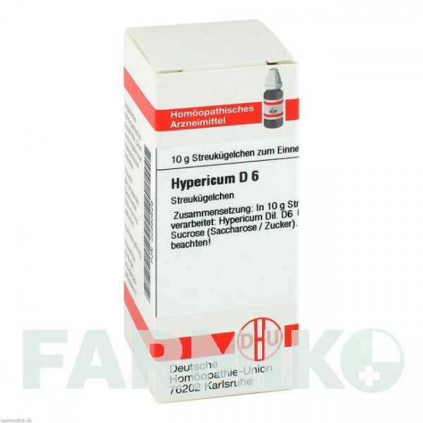 ГИПЕРИКУМ (HYPERICUM) D 6 глобули 10 г - Гомеопатия DHU