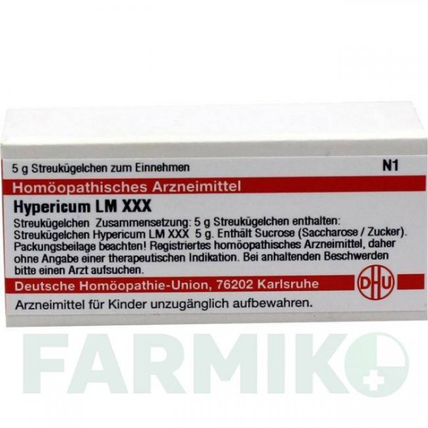 ГИПЕРИКУМ (HYPERICUM) LM XXX глобули 5 г - Гомеопатия DHU