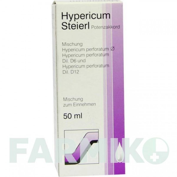 ГИПЕРИКУМ СТЕЙЕРЛ (HYPERICUM STEIERL) капли 50 мл - Гомеопатия STEIERL-PHARMA