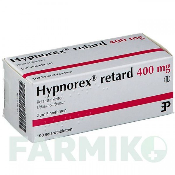 ГИПНОРЕКС (HYPNOREX) 400 мг таблетки 100 шт - Литий ESSENTIAL PHARMA