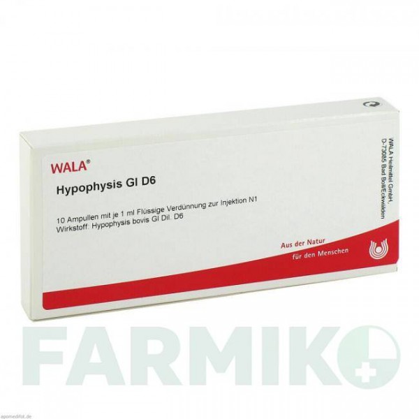 ГИПОФИЗ (HYPOPHYSIS) D 6 ампулы 10x1 мл - Гомеопатия WALA HEILMITTEL