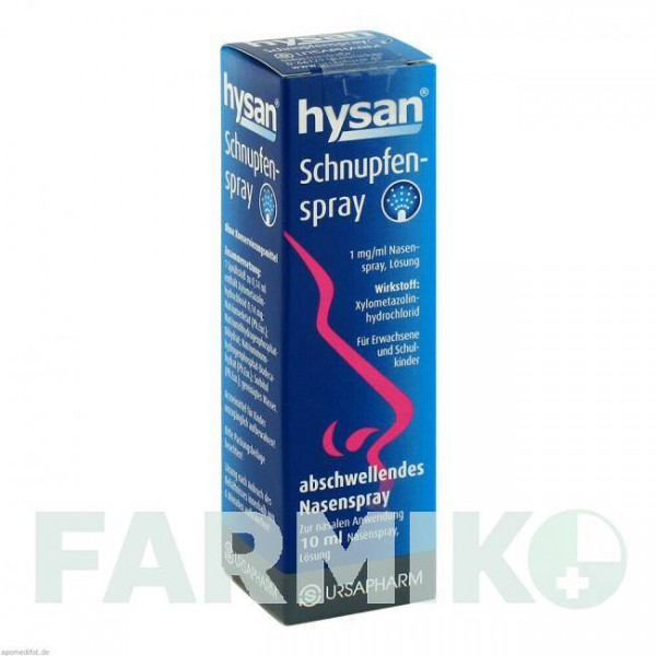 ХИСАН (HYSAN) спрей 10 мл - Ксилометазолин URSAPHARM