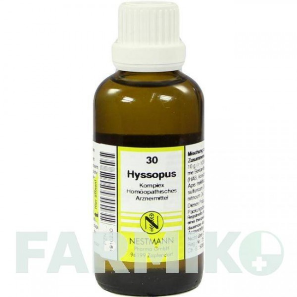 ІССОПУС КОМПЛЕКС (HYSSOPUS KOMPLEX) розчин 50 мл - Гомеопатія NESTMANN PHARMA