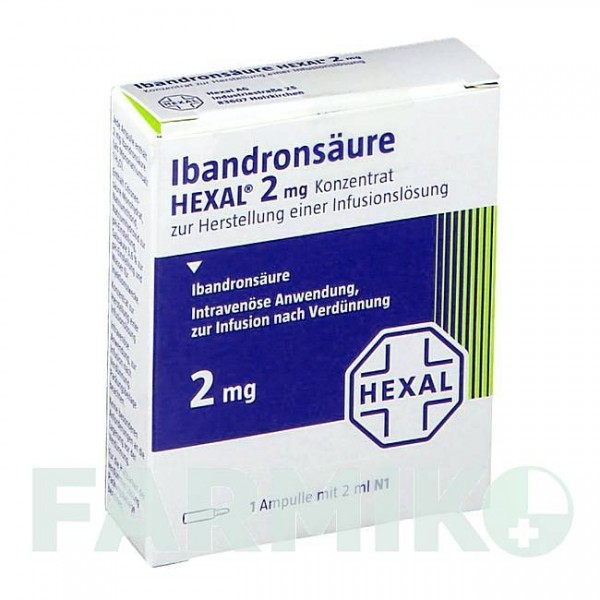 ИБАНДРОНСАУР (IBANDRONSAURE) 2 мг концентрат 1 шт - Ибандроновая кислота HEXAL