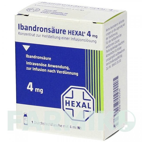 ИБАНДРОНСАУР (IBANDRONSAURE) 4 мг концентрат 1 шт - Ибандроновая кислота HEXAL