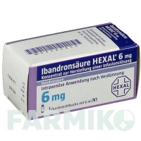 ІБАНДРОНСАУР (IBANDRONSAURE) 6 мг концентрат 1 шт - Ібандронова кислота HEXAL